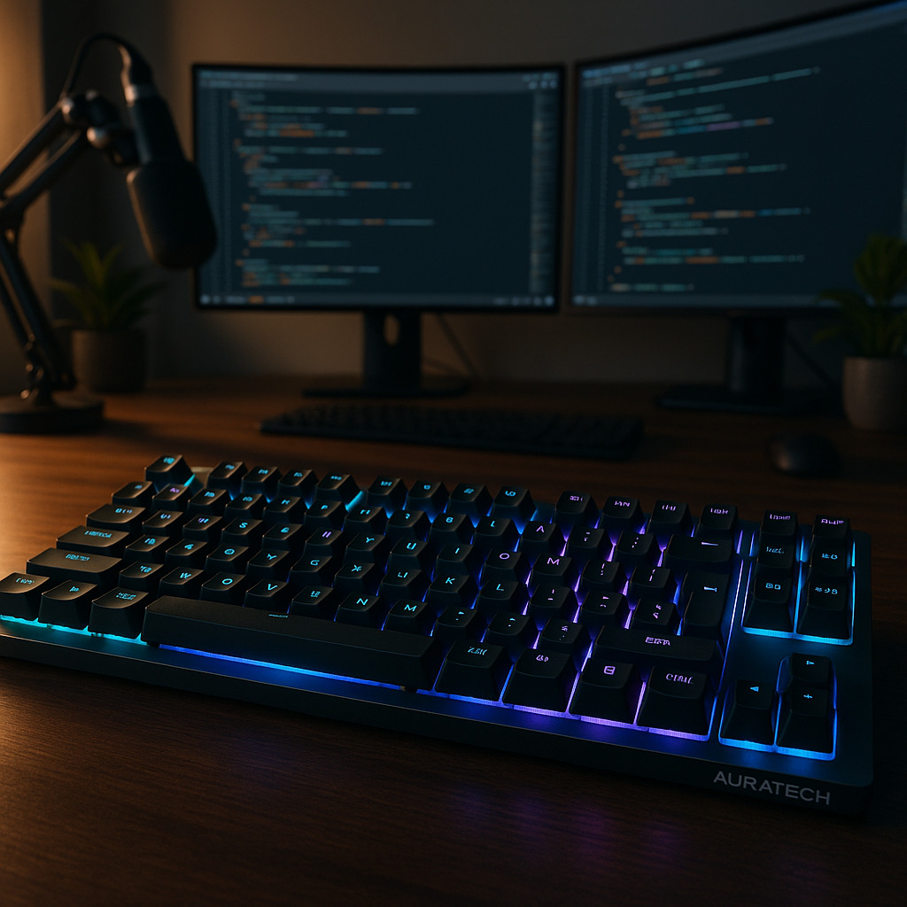 ProfComp keyboard in modern workspace